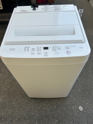 高年式☆美品☆ヤマダセレクト☆2024年製☆5.5kg☆ホワイト色☆激安洗濯機☆