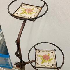 0706-543 花台　ローゼンクローネ　シリーズ　バラの冠　手作り鉄工芸家具の画像