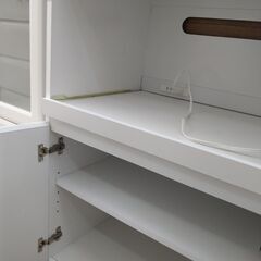 リユースのサカイ浦和店  【E014】★食器棚  ベガコーポレーション  ホワイトの画像