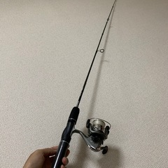 TIFFIN 釣竿 １つリール付きセット
Fishing rods緑色green colour の画像