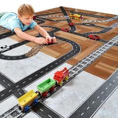 【未使用】各種道路テープ（40個）＆交通標識＆信号機★ フライングタイガー購入の画像