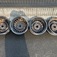 鉄チンホイールセットの画像