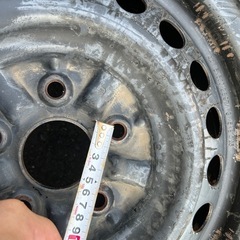 鉄チンホイールセットの画像