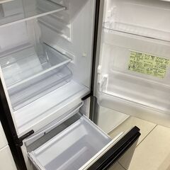 【6ヵ月保証】2ドア冷蔵庫　SHARP　SJ-D14B-B　キズ多数有の画像