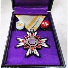 新品正規品  希少レア旧日本軍勲六等瑞宝章記章微章略綬当時物レトロ コレクション