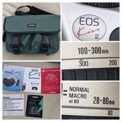 Canon一眼レフフィルムカメラ（ズームレンズ２本付）の画像