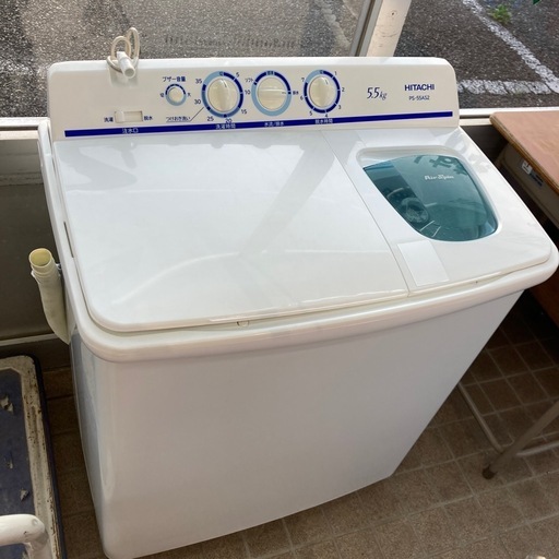 【ジモティー割引で最大15％OFF⭐️】 2023年製 2槽式洗濯機 PS-55AS2 HITACHI
