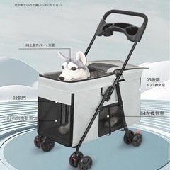 ペットカート　訳あり特価　中型犬の画像