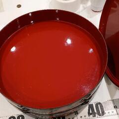 0706-398 昭和レトロ 合成漆器 寿司桶 2段の画像