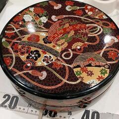 0706-398 昭和レトロ 合成漆器 寿司桶 2段