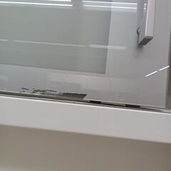 リユースのサカイ栃木店★ジモティ割あり★ 大川家具 レンジボード ホワイト W117×D49×H205 クリーニング済み TC9588の画像
