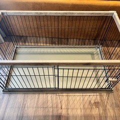 犬 ケージ 木製風 ペットサークル 幅120cm×奥行66.5cm PWSR-1260Lの画像