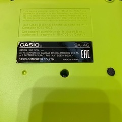 CASIO ミニキーボード　ＳＡ-46 の画像