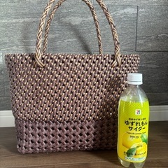 ハンドメイド　クラフトバンドバックの画像