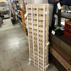 2507-166 4つ折り ダブルサイズ すのこ キズ汚れ有り