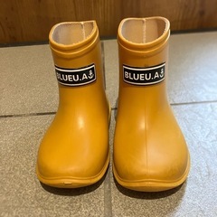 黄色の長靴 14センチの画像