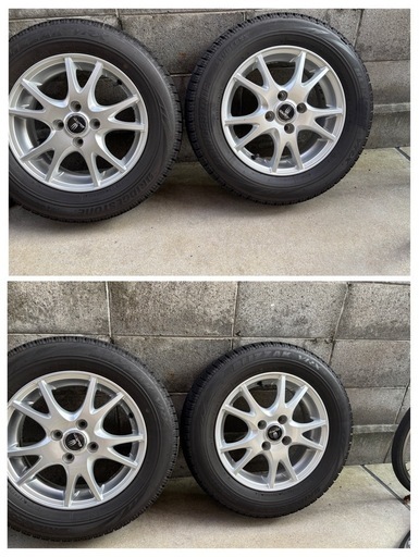 値下げ　スタッドレスタイヤ　アルミホイールセット　165\70\r14