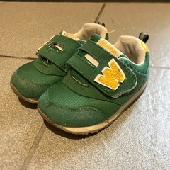 緑 14センチ スニーカー シューズ