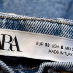 試着のみ　早い者勝ち　ZARA ジーンズ　ジーパン　38の画像