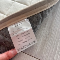 棉100%の夏用ラグの画像