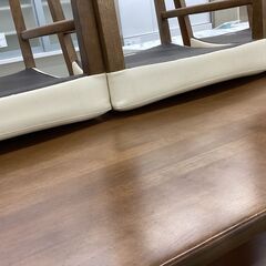 ダイニング5点セット　karimoku　Chitano　天板キズ有　木製の画像