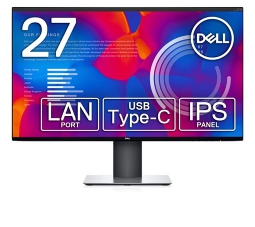 DELL/27インチモニター/WQHD/U2721DE/PCモニター/27インチディスプレイ/デイジーチェーン可能/IPSパネル/ノングレア/平面