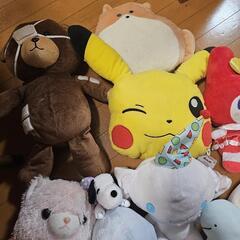 ぬいぐるみ、すみっこやポケモンの画像