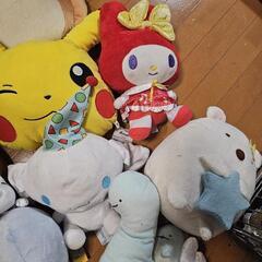 ぬいぐるみ、すみっこやポケモンの画像