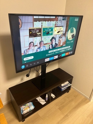 タイトル： 【セット販売】43インチ テレビ（2018年）＋スタンド＋テレビ台＋Fire TV