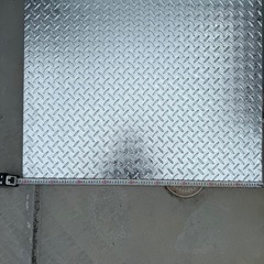 鉄板 縞鋼板 亜鉛メッキの画像
