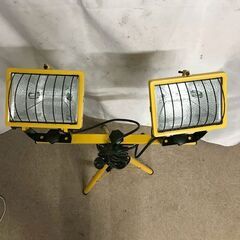 【北見市発】ハロゲンライト CHT500T 2015年製 黄色 作業灯 投光器 照明器具 (D6420kms)の画像