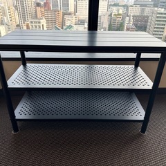 シューズラックブラック金属の画像