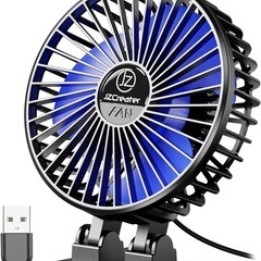 JZCreater USB扇風機 静音 卓上扇風 3段階風量調節 26db超低騒音 USB給電式 携帯扇風 小型扇風 軽量 ミニ扇風機 デスクファン 熱中症予防対策 職場/自宅/学校/車に適用の画像