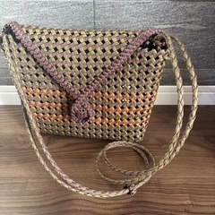 ハンドメイド　　カゴバック