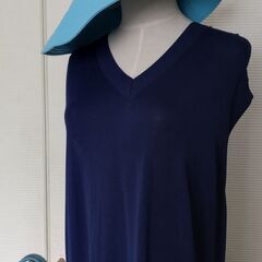 新品タグ付 2024★ハウスオブロータス 切り替えワンピ★¥51700★M L LL★手渡し限定の画像
