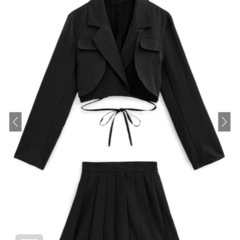 GRL ジャケット スカート セットアップ ブラックの画像