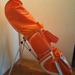 （値下げ）レディース ゴルフクラブセット オレンジ 10本(未使用に近い)の画像