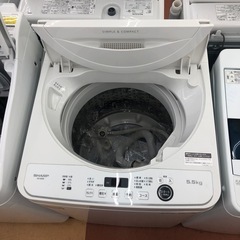 ◎値下げ◎★ジモティー割引10%★5.5kg洗濯機/シャープ/ES-GE5E-W/2021年製/中古品《尼崎市/リサイクルショップドリーム次屋店》の画像