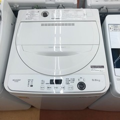 ◎値下げ◎★ジモティー割引10%★5.5kg洗濯機/シャープ/ES-GE5E-W/2021年製/中古品《尼崎市/リサイクルショップドリーム次屋店》の画像