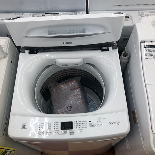 《尼崎市/リサイクルショップドリーム次屋店》★ジモティー割引有★全自動洗濯機/ハイアール/5.5kg/JW-U55MK/中古品☆尼崎市若王寺☆