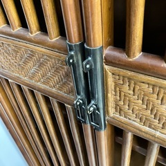 ロ2507-169 アジアン家具 キャビネット キズ汚れ有りの画像