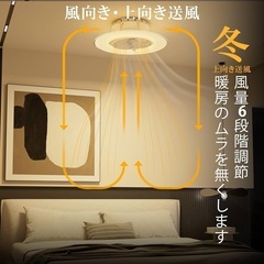 新品　シーリングファンライト 12畳 ファン付き サーキュレーター リモコン付きの画像