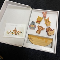 美品 キディア KIDEAディズニー木製つみき プーさんと仲間たちの画像