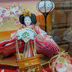 雛人形セット ガラスケース入りの画像