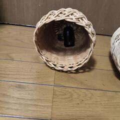 ペンダントライト 籐製品  照明器具 天井照明 玄関、廊下ランプシェード 電傘の画像