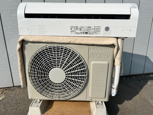 ■ほぼ未使用■日立 エアコン 6畳用 2.2kw 2022年製 白くまくん■HITACHI RAS-AJ22M(W) 単相100V 新冷媒R32