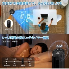 値段交渉なし　タワーファン　首振り　リモコンの画像