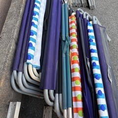 まとめ売り　 折りたたみ式ベンチシート＆テーブルセットの画像