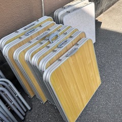 まとめ売り　 折りたたみ式ベンチシート＆テーブルセットの画像