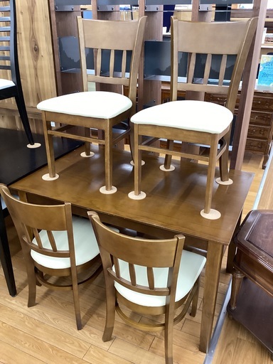 【トレファクマーケット久喜店】クロシオ　ダイニング5点セット